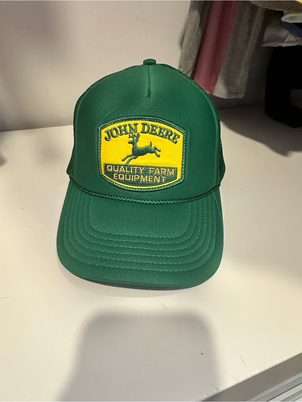 John Deere Green and Yellow Trucker Hat
